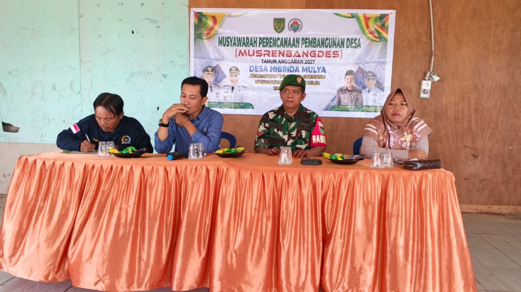 Dukung Pembangunan Desa, Kopda Ferry Sinaga Hadiri Musrenbangdes Gerilya Mulya