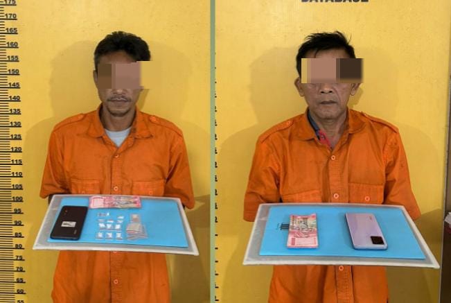 Dari Laporan Warga, Satnarkoba Polres Inhu Ringkus Dua Pengedar Narkoba di Air Molek