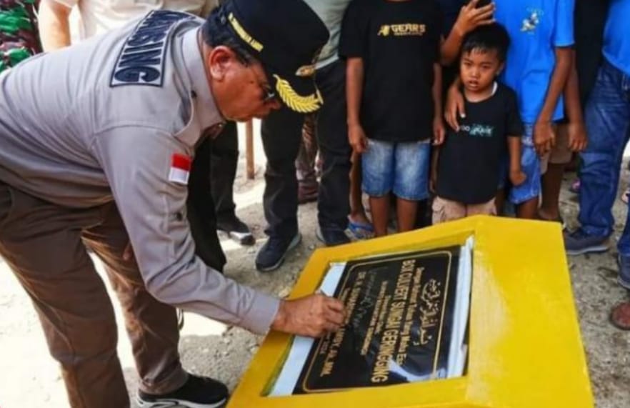 Bupati Kuansing Resmikan Box Culvert dan Jembatan di Desa Geringging Baru