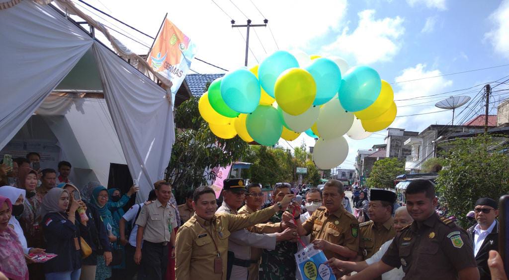 Dinkes Inhil Bersama Puskesmas Tembilahan Hulu Gelar Pencanangan Crash Program Imunisasi Polio Serentak