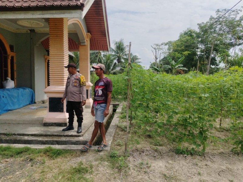 Polsek Kuala Cenaku Hadir Sebagai Solusi Lewat Edukasi Pekarangan Produktif