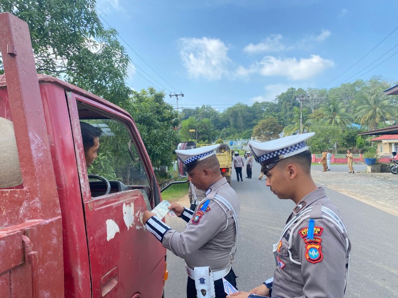 Polres Lingga Berkomitmen Tingkatkan Kesadaran Masyarakat Melalui Operasi Patuh Seligi 2025.