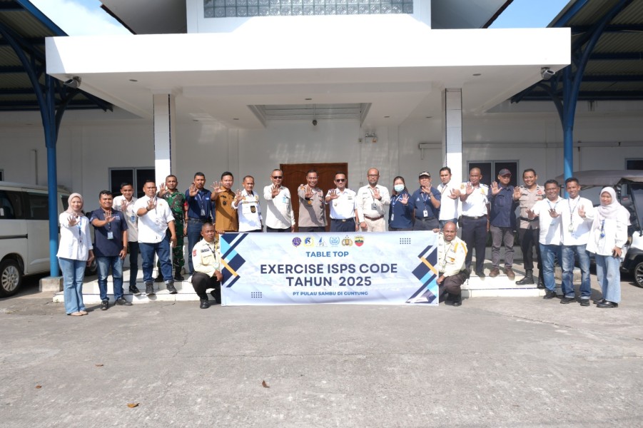Drill Exercise ISPS Code Table Top PT Pulau Sambu di Guntung Tegaskan Keseriusan dan Kesiapan Implementasikan Standar Keamanan Internasional