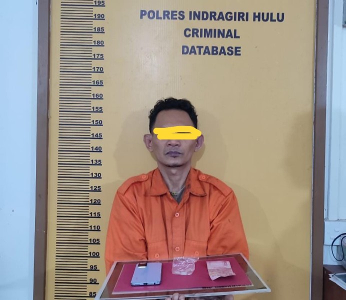 Terlibat Peredaran Narkoba, Wakil Ketua BPD Kampung Pulau Digelandang ke Polres Inhu