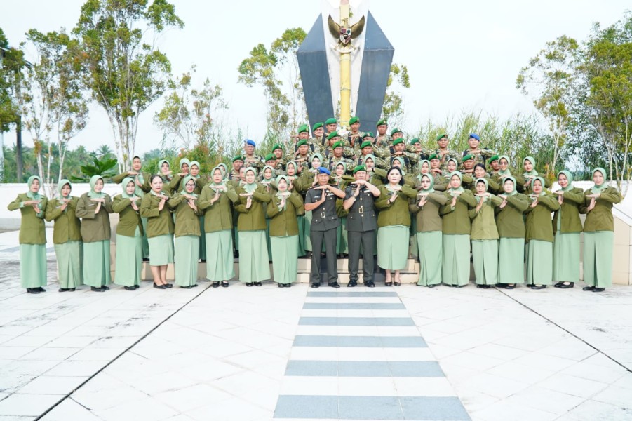 Peringati HUT ke-1 Kodam XIX/TT, Kodim 0314/Inhil Gelar Ziarah Rombongan