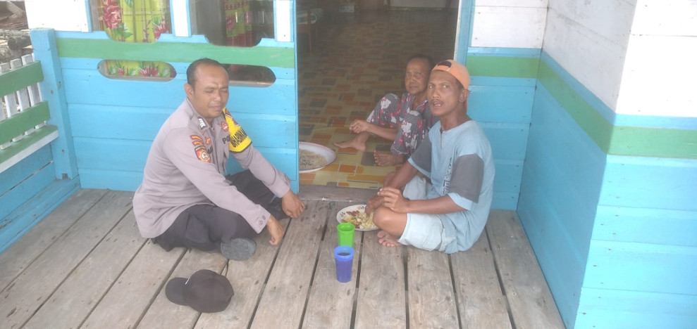 Cooling System, Bhabinkamtibmas Perigi Raja Sampaikan Pesan Kamtibmas