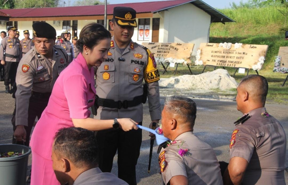 34 Personil Polres Bengkalis Naik Pangkat, Kapolres Ucapkan Selamat