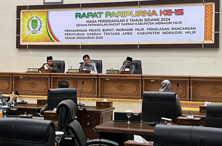 DPRD Inhil Gelar Rapat Paripurna ke-15 Masa Persidangan Kedua Tahun Sidang 2024