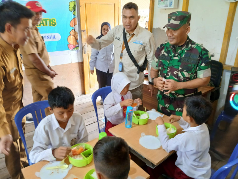 Dukung Program Pemerintah, Kodim 0314/Inhil Gelar Program Makan Sehat Bergizi Gratis