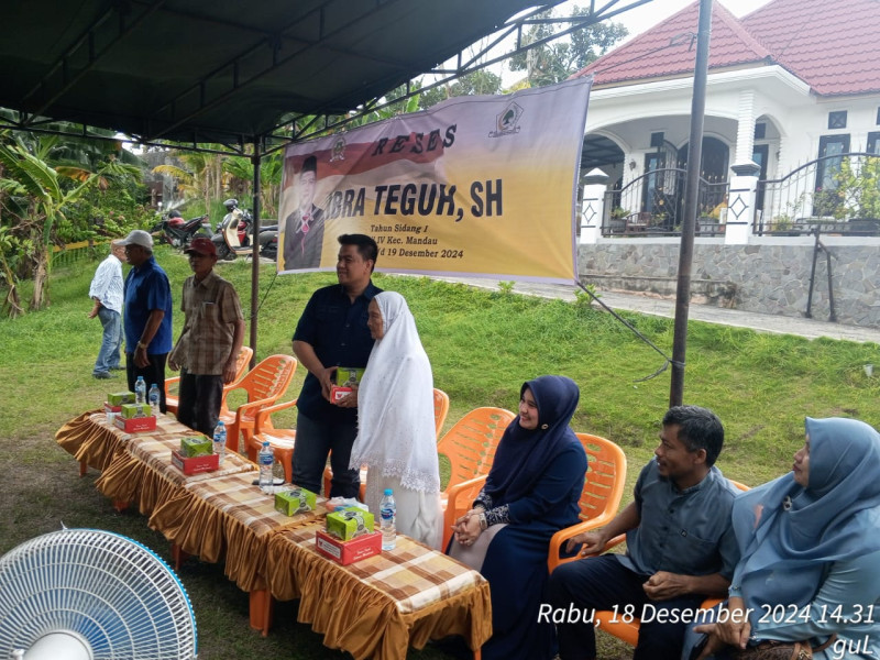 Ibra Teguh, SH Serap Aspirasi Masyarakat Di 2 Tempat Di Kecamatan Mandau