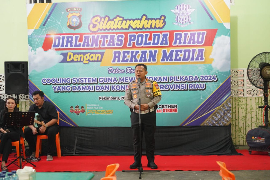 Dirlantas Polda Riau Ajak Rekan Media Wujudkan Pilkada Riau yang Sejuk