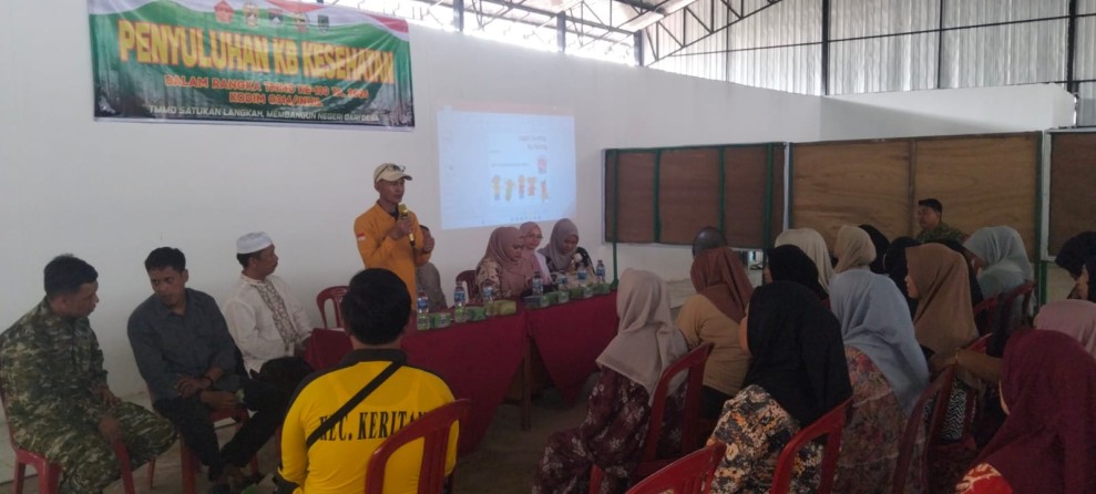 TMMD Ke-130 Kodim 0314/Inhil Gelar Sosialisasi Kesehatan