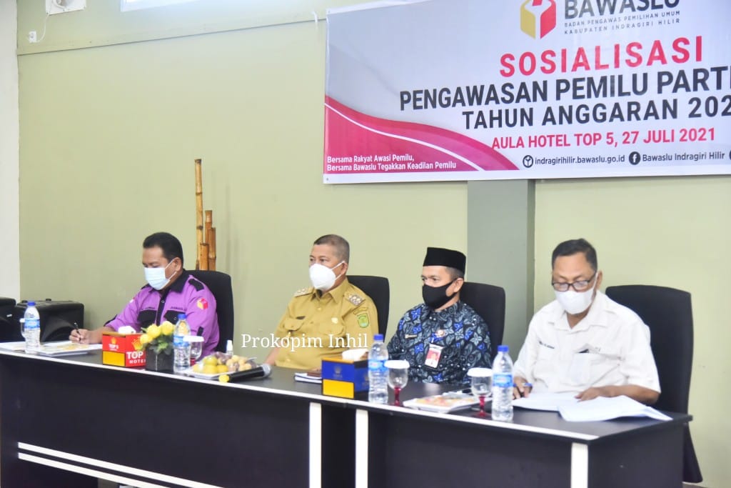 Berikan Pendidikan Politik, Wabup Inhil Buka Sosialisasi Pengawasan Pemilu Partisipatif