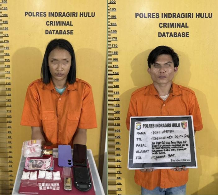 Kasat Narkoba Polres Inhu Ringkus Ratu Narkoba Asal Batang Cenaku dan Anak Buahnya