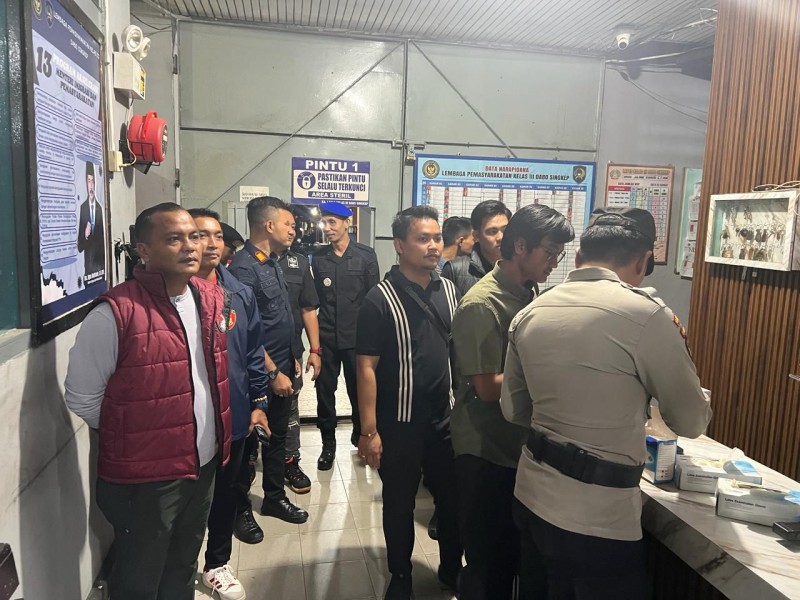 Polres Lingga dan Lapas Dabo Singkep Bersinergi Wujudkan Lapas Bersih dari Barang Terlarang.