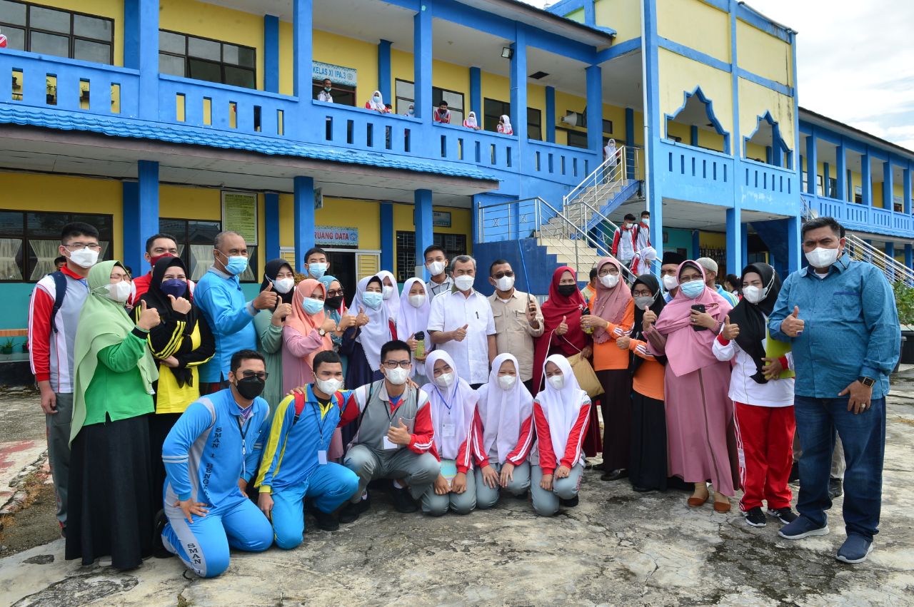 Begini Momen Gubri Melepas Rindu di SMAN 1 Bengkalis, Yuk Simak Ceritanya 