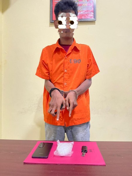 Satresnarkoba Polres Bengkalis Ringkus Bandar Besar Sabu di Desa Jangkang