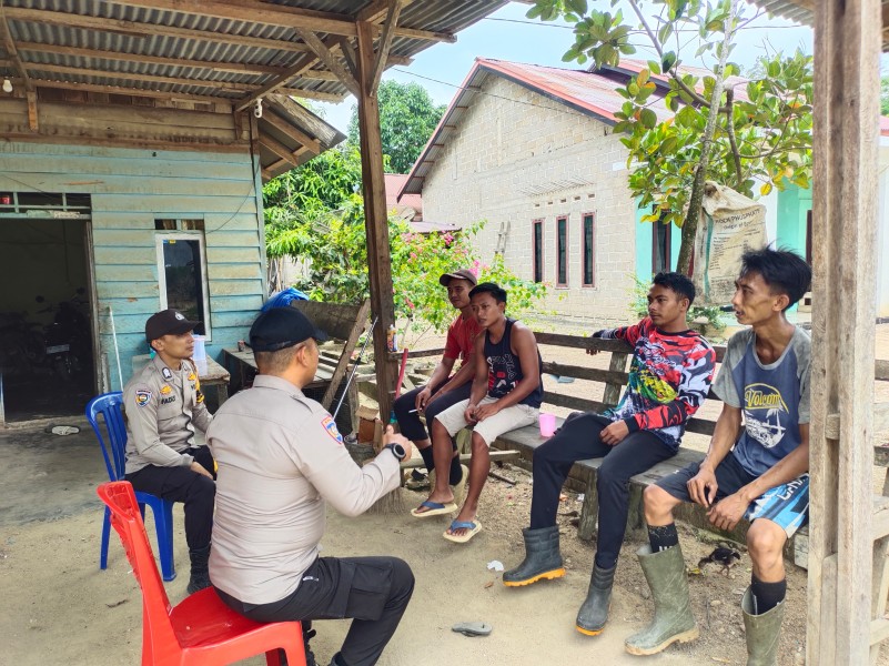 Polsek Peranap Terus Beri Himbauan Larangan PETI, Bangun Kesadaran Kolektif di Masyarakat