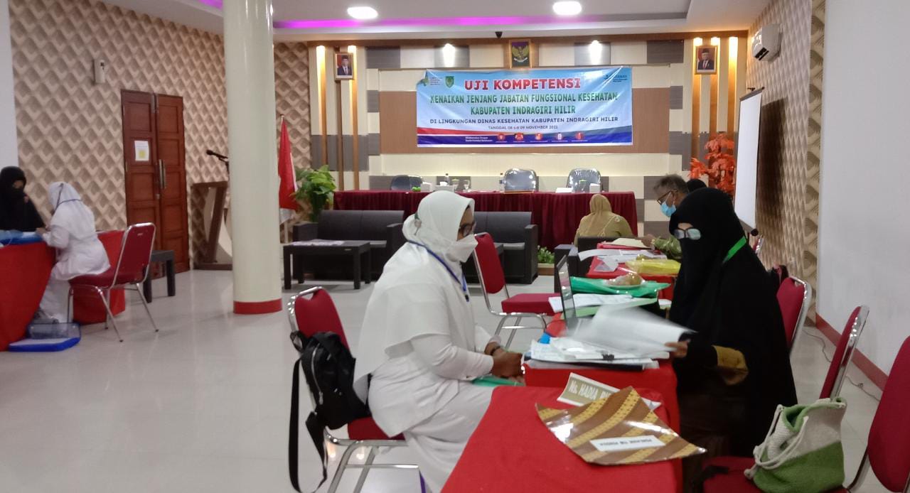 Dinkes Inhil Taja Kegiatan Uji Kompetensi Kenaikan Jenjang Jabatan Fungsional