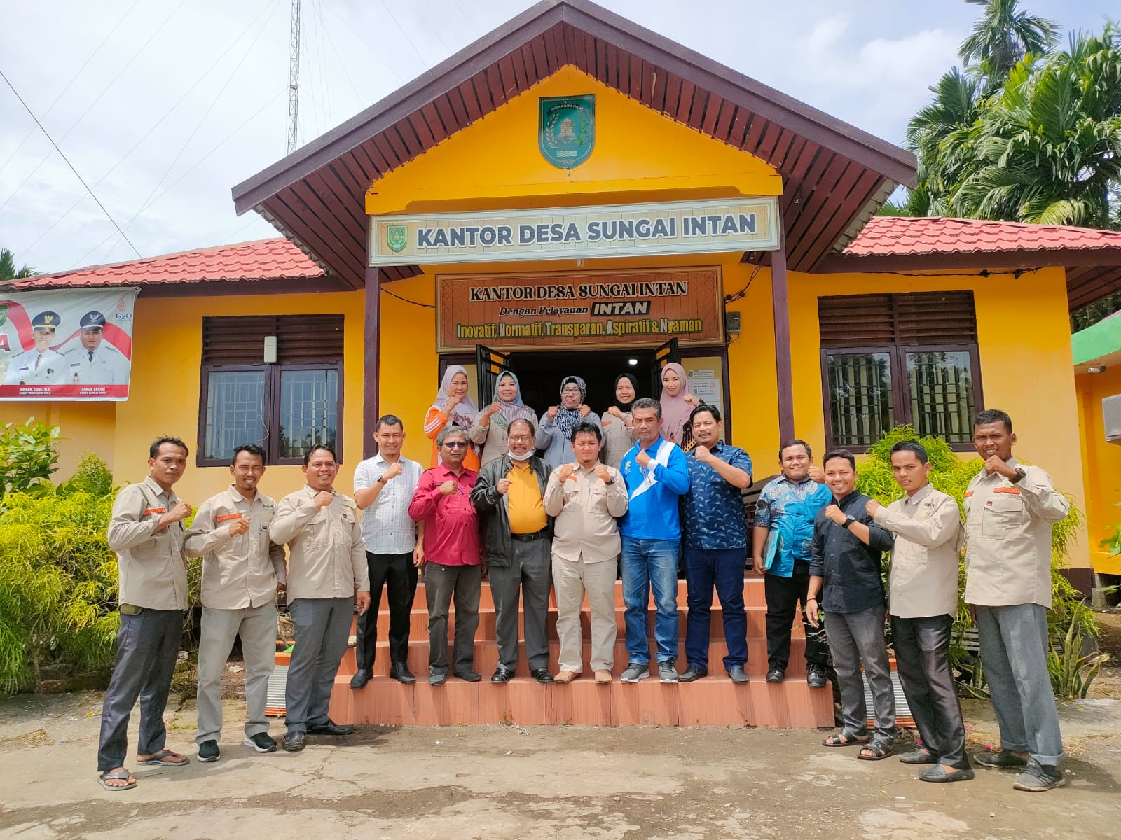 Sungai Intan Wakili Inhil Penilaian  Desa Percontohan Anti Korupsi dari KPK-RI