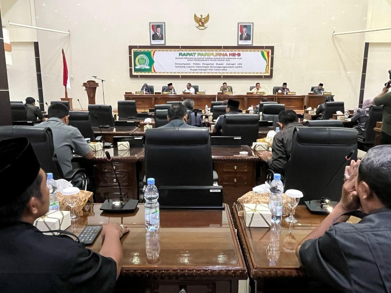 DPRD Inhil Rapat Paripurna ke-9 Masa Persidangan 2 Tahun 2025