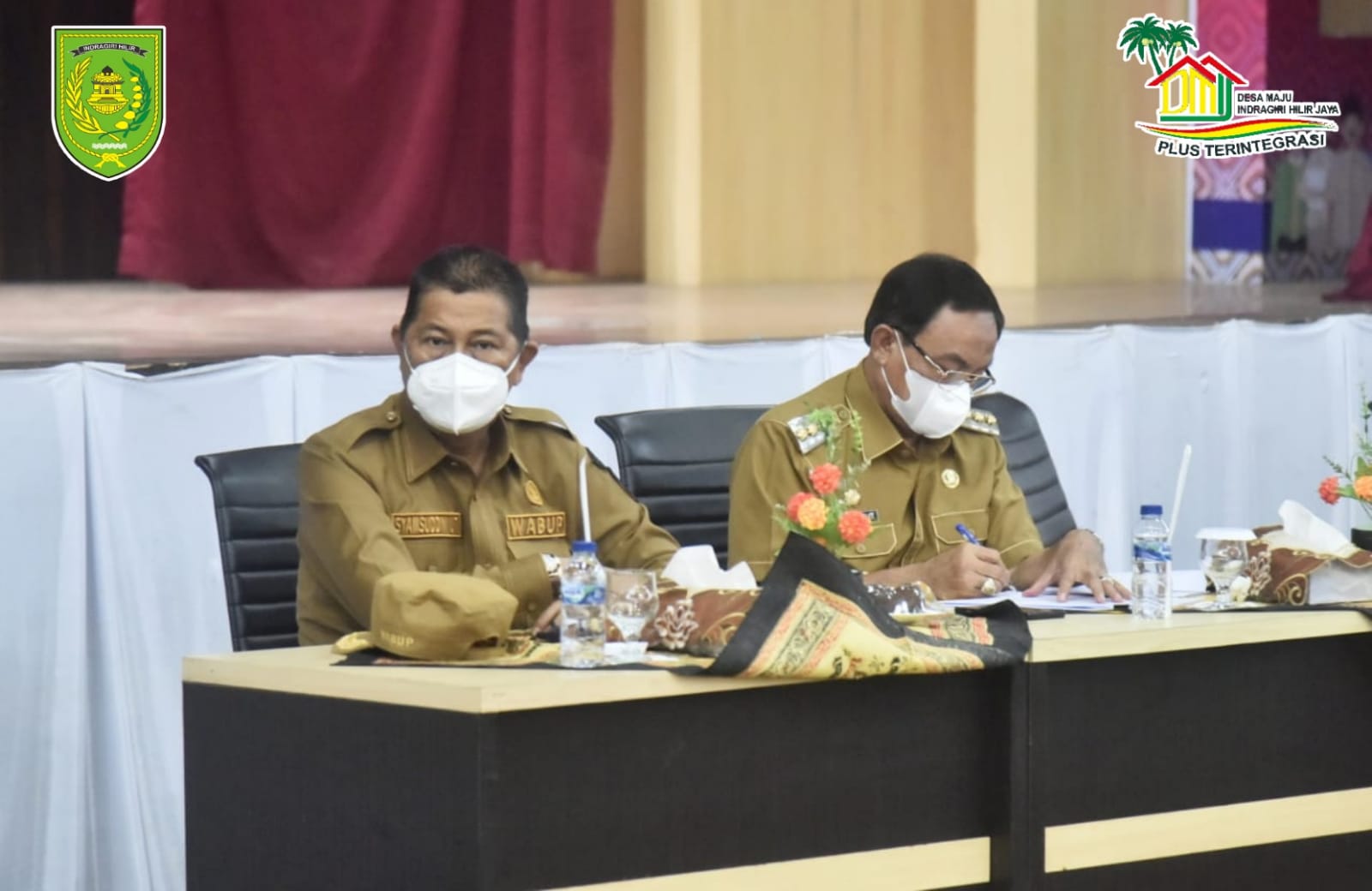 Begini Pesan Bupati Inhil Untuk Seluruh Kepala Desa, Saat Rakor Program DMIJ Plus Terintegrasi 2022