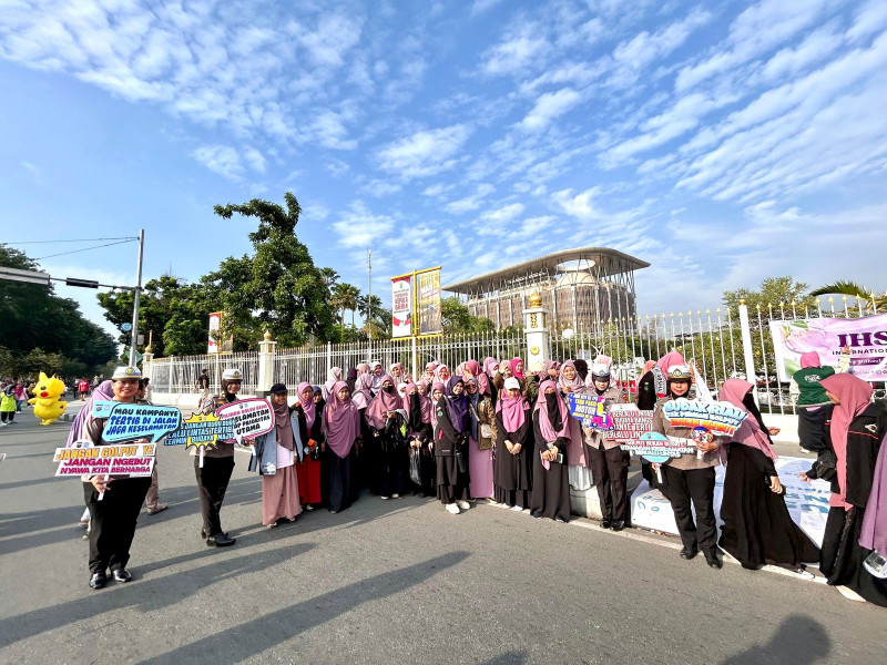 Ditlantas Polda Riau Ajak Warga Saat CFD: Tingkatkan Keselamatan Berkendara dan Jaga Kemanan Pilkada