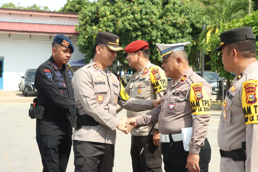 Lepas Personel Pam TPS BKO Polda Riau, Kapolres Inhu: Terima Kasih, Pilkada Indragiri Hulu Kondusif