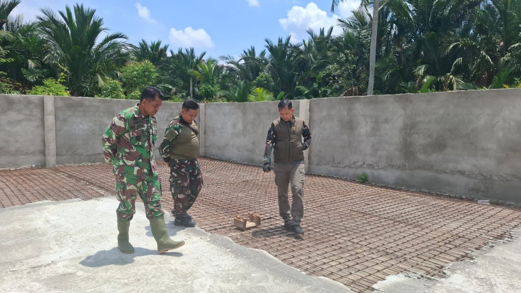 Pastikan Pembangunan Lancar, Dandim 0314/Inhil Tinjau Progres Koperasi Merah Putih