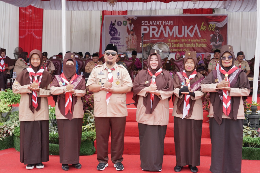 Pemcam Mandau Peringati Hari Pramuka ke-62