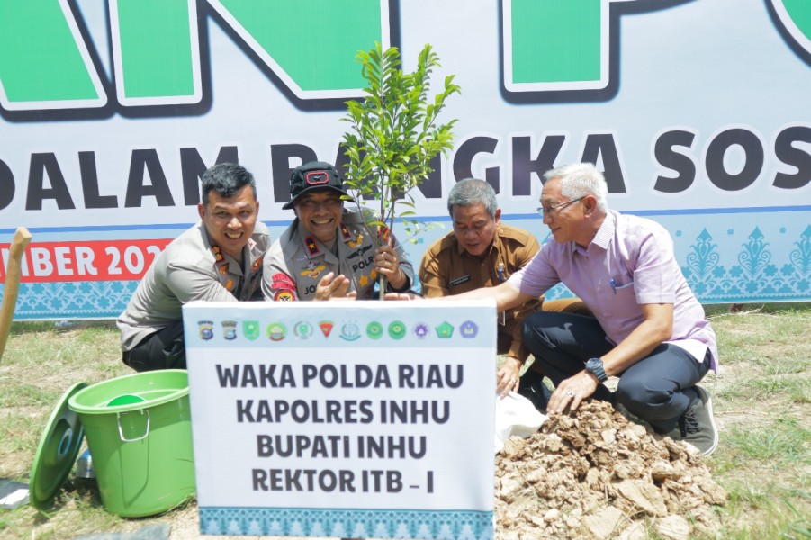 Cegah Abrasi Sungai Indragiri, Wakapolda Riau dan Polres Inhu Gandeng Tiga Kampus di Rengat