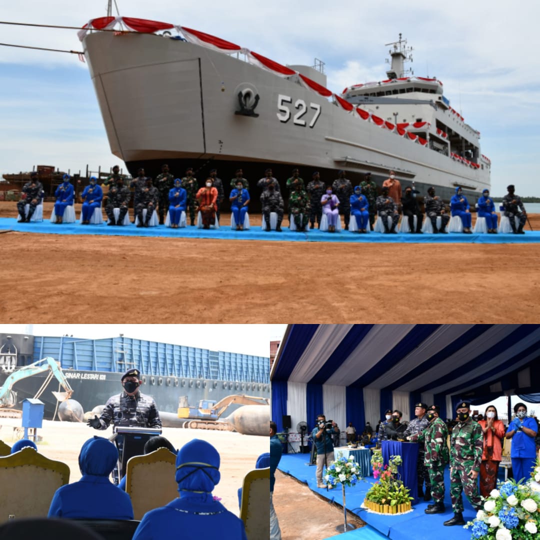 Danlantamal IV Hadiri Acara Shipnaming Kapal AT- 8 Dan AT- 9 Serta Launching Kapal AT- 9