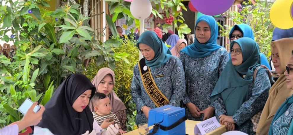 Posyandu Pelita Lakukan Penimbangan dan Pengukuran Kepada Balita