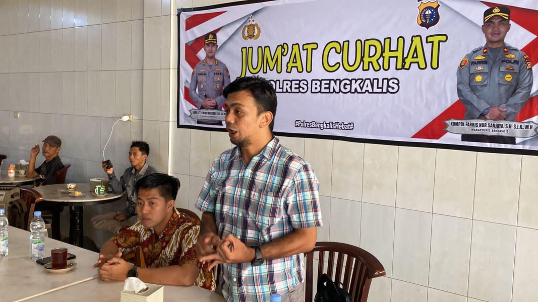 Polres Bengkalis Jumat Curhat Bersama Masyarakat Bengkalis