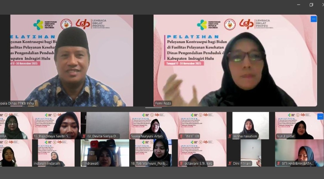 DPPKB Taja Pelatihan Pelayanan Kesehatan bagi Bidan di Inhu