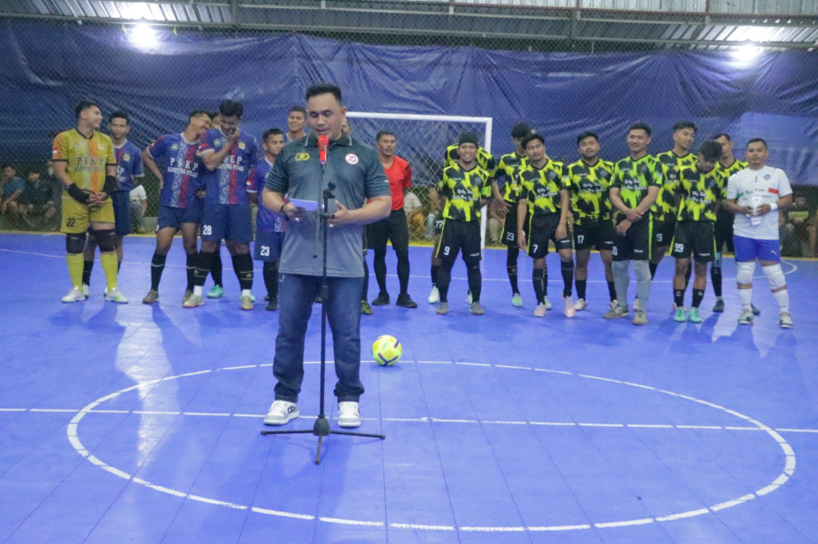 Kapolres Inhu Buka Turnamen Futsal Hari Bhayangkara ke-78