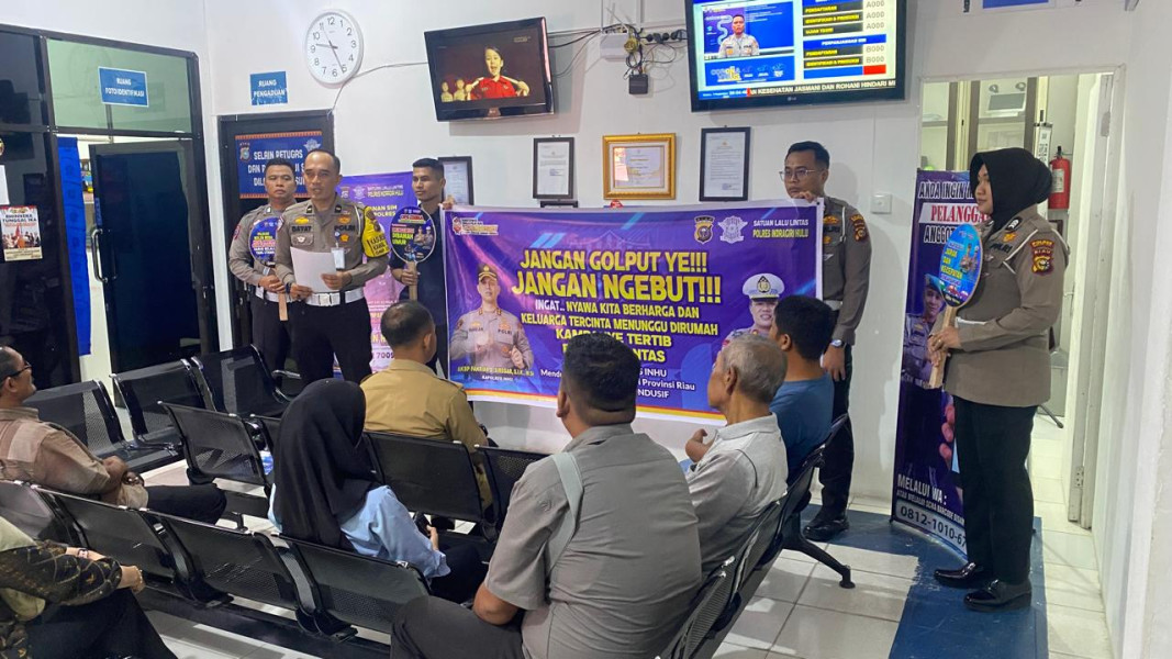 Satlantas Polres Inhu: Jangan Golput, Jangan Ngebut