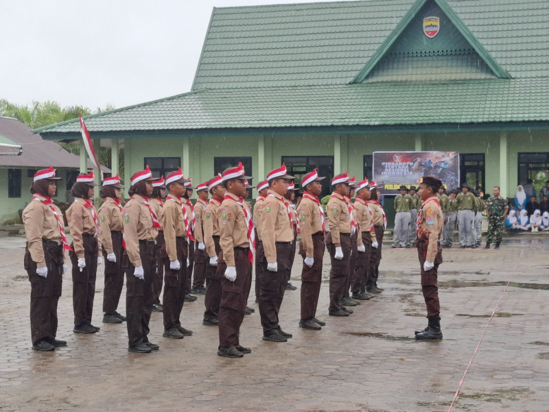 HUT TNI ke-79, Kodim 0314/Inhil Gelar Lomba PBB Tingkat Pelajar