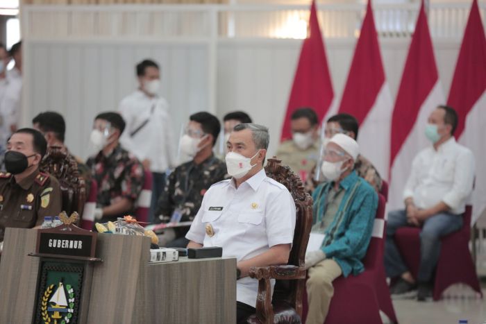 Gubri Syamsuar Ikuti Penyerahan Sertipikat Redistribusi TORA oleh Presiden Secara Virtual