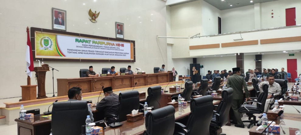 DPRD Inhil Gelar Rapat Paripurna Bahas Pandangan Fraksi terhadap Rancangan APBD 2025