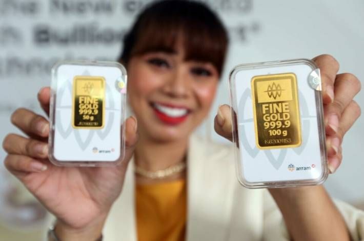 Cuan 21,98% Setahun, Harga Emas Antam Hari Ini Turun