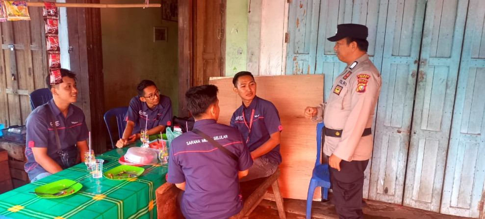 Sambangi Warga, Polsek Tempuling Imbau Warga Tak Terpecah Belah