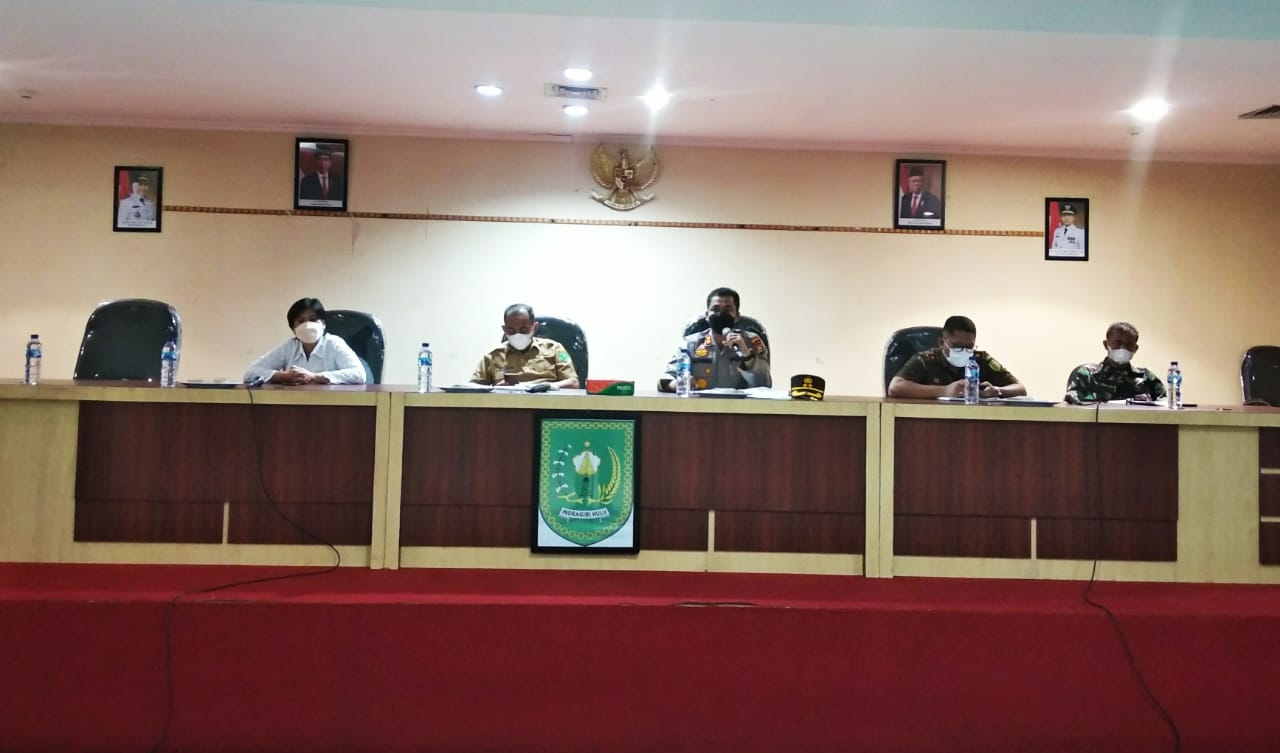 Antisipasi Varian Baru Omicron, Wabup Inhu Pimpin Rakor Penanganan Covid-19