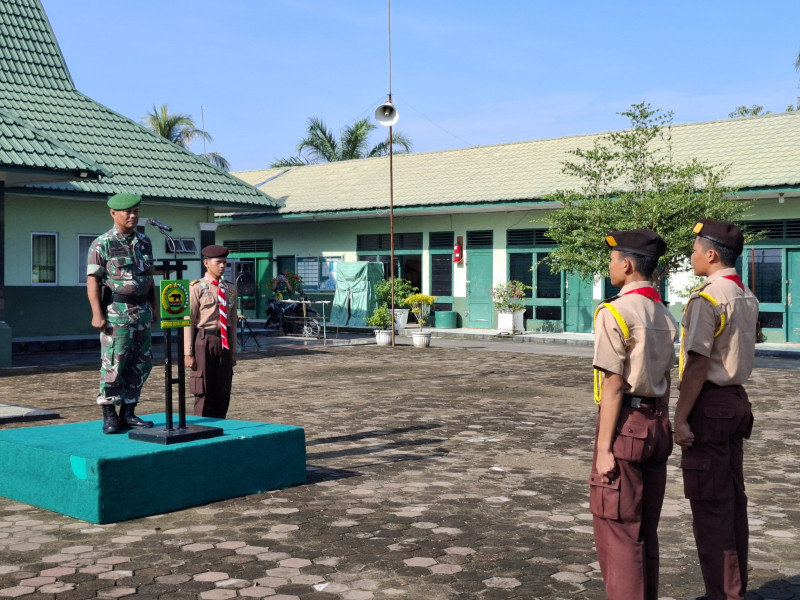 Bina Generasi Muda, Kodim 0314/Inhil Laksanakan Persami Pramuka Saka Wira Kartika