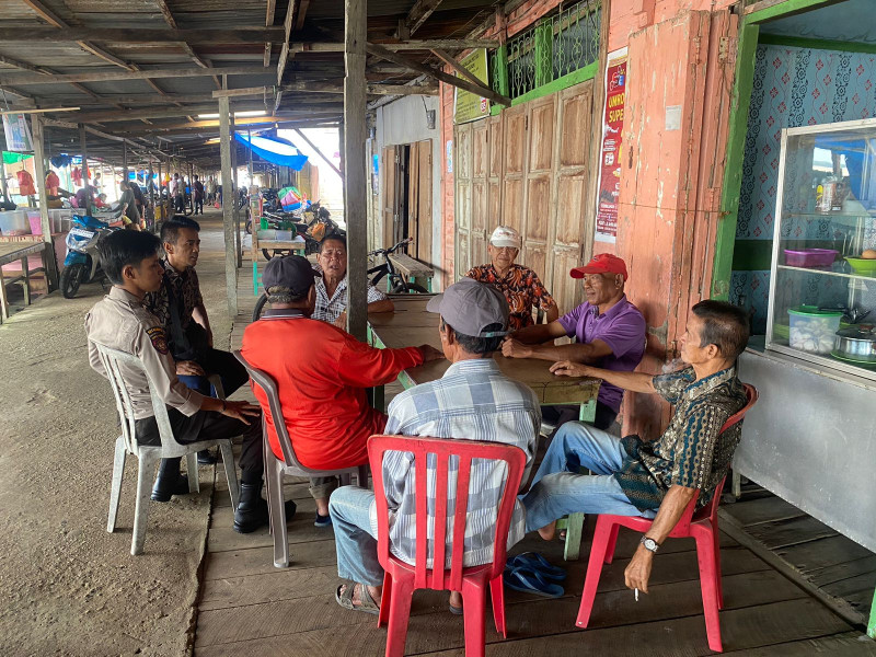 Polsek Kuindra Rutin Berikan Himbauan Kamtibmas Pemilu Damai