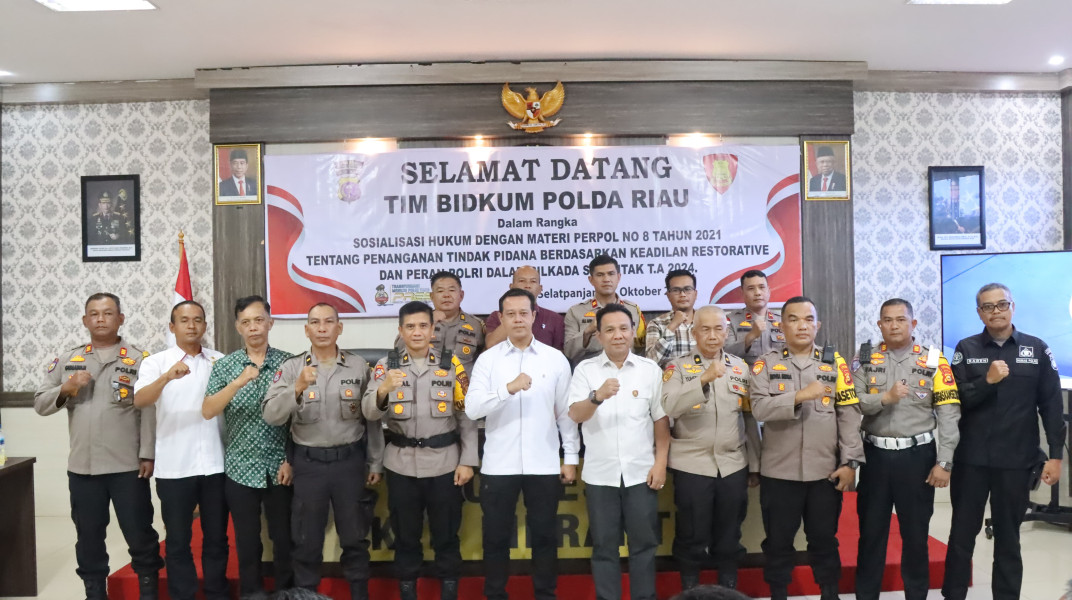 Kabidkum Polda Riau, Sosialisasikan Peran dan Netralitas Polri dalam Pilkada di Polres Meranti