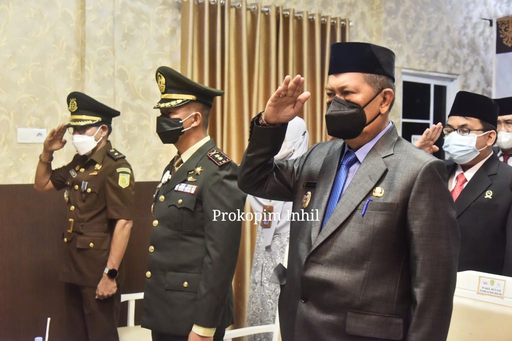 Wabup Inhil Ikuti Upacara Hari Kesaktian Pancasila Bersama Presiden Secara Virtual