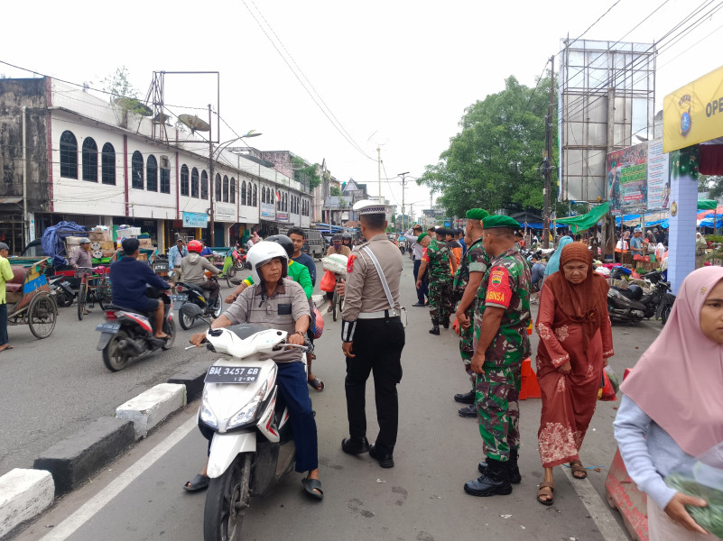 Kodim 0314/Inhil Bersama Personel Gabungan Bersinergi Jaga Keamanan Jelang Nataru