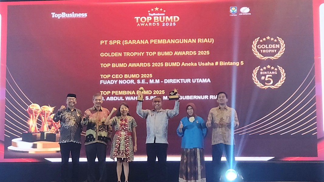 PT SPR Raih Golden Thropy Top BUMD Award dan Gubri Raih Top Pembina BUMD Award 2025