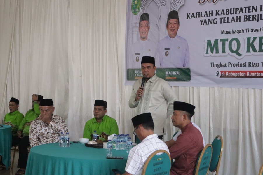Bupati Ade Sambut Kepulangan Kafilah Inhu, Apresiasi Tembus 4 Besar Provinsi Riau